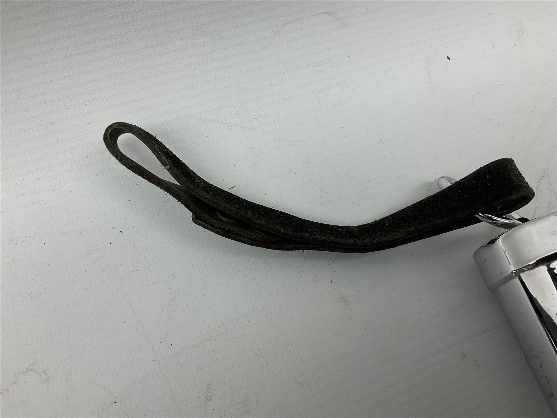 Hull City Police - Christy's London helmet with king's crown plate and an Oldham & Son Ltd Denton Manchester Type T.D.I.A. chromium cased safety torch (2)  