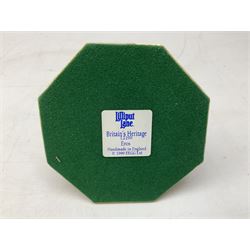 Five Lilliput Lane models from the 'Britain's Heritage' collection, comprising The Royal Albert Hall, Windsor Castle Round Tower, Eros and Nelson's Column and another snowed, all boxed