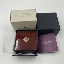 The Royal Mint United Kingdom 2022 gold proof piedfort sovereign coin, cased with certificate 