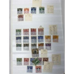 World stamps, including Argentina, Bolivia, Brazil, British Guiana, Chile, Colombia, Peru, Uruguay, Costa Rica etc and German States - Baden, nine stamps from 1851 and later, housed on two stock cards, all housed in a stockbook 