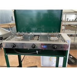 Parker two burner foldable gas stove and scafell rock gas camping stove - THIS LOT IS TO BE COLLECTED BY APPOINTMENT FROM DUGGLEBY STORAGE, GREAT HILL, EASTFIELD, SCARBOROUGH, YO11 3TX