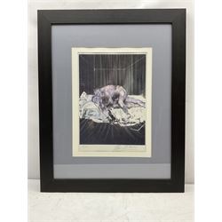 Francis Bacon (British 1909-1992): 'Two Figures 1953', artist's proof lithograph signed and marked e.a. in pencil 41cm x 28cm
Provenance: with Belmain Antiques, Ripon; Robert Simms Hampstead; with J Y Poucher, Vernon, France, label verso

