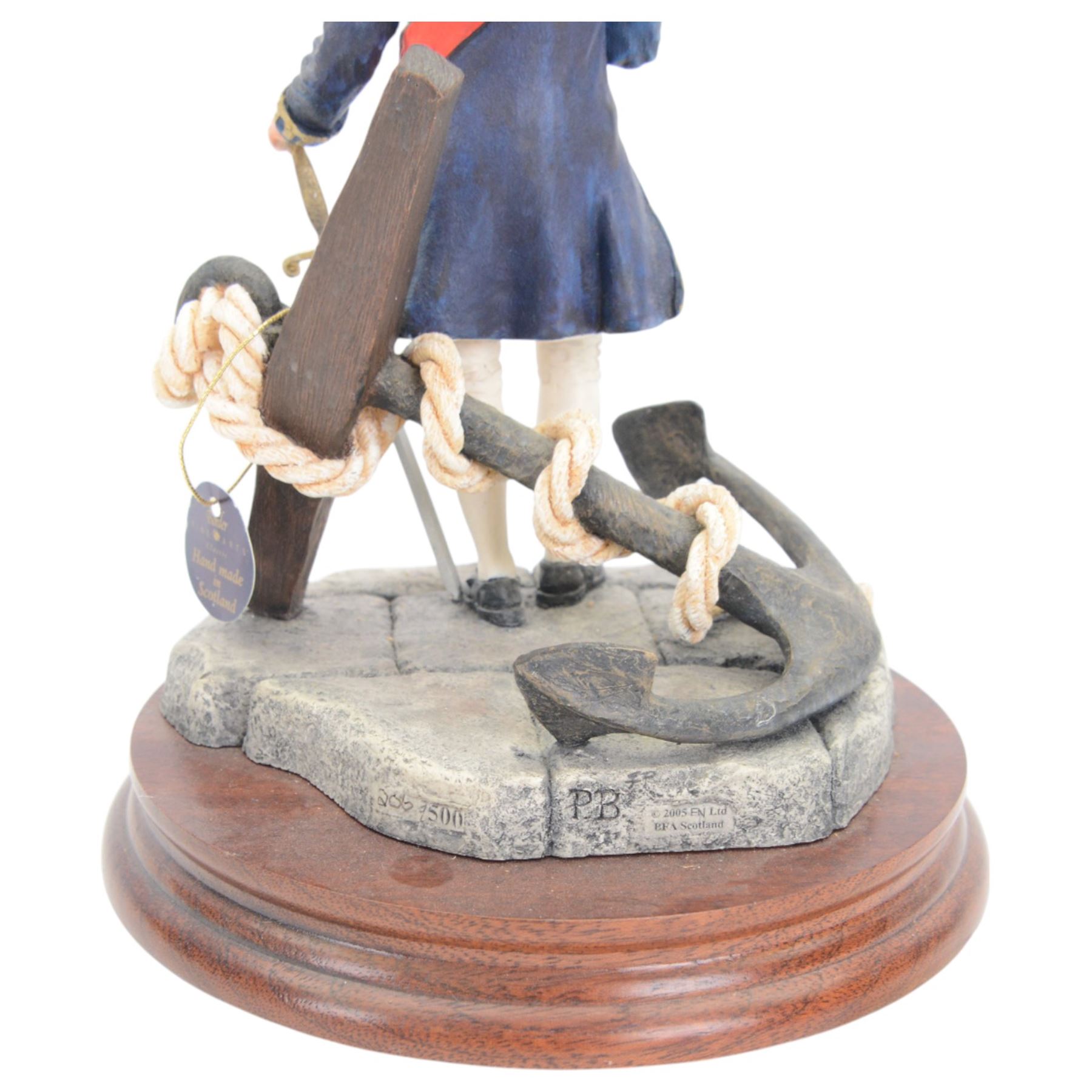 Border Fine Arts 'Admiral Lord Nelson', model No. B0969 by Paul Back, limited edition 206/500, on wood base, with certificate 