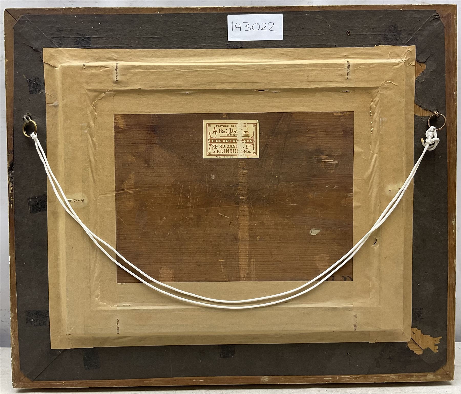 William Bradley Lamond (Scottish 1857-1924): Clouds Gathering Over the Plough, oil on canvas laid onto panel signed 23cm x 31cm 