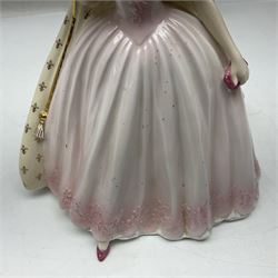 Coalport figure, An Evening at the Opera; Sara, designed by David Emanuel, limited edition 290/7,500, with certificate of authentication, H26cm