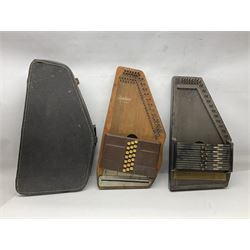 Oscar Schmidt Autoharp L60cm; cased; another uncased; and a Zimmerman Autoharp (3)