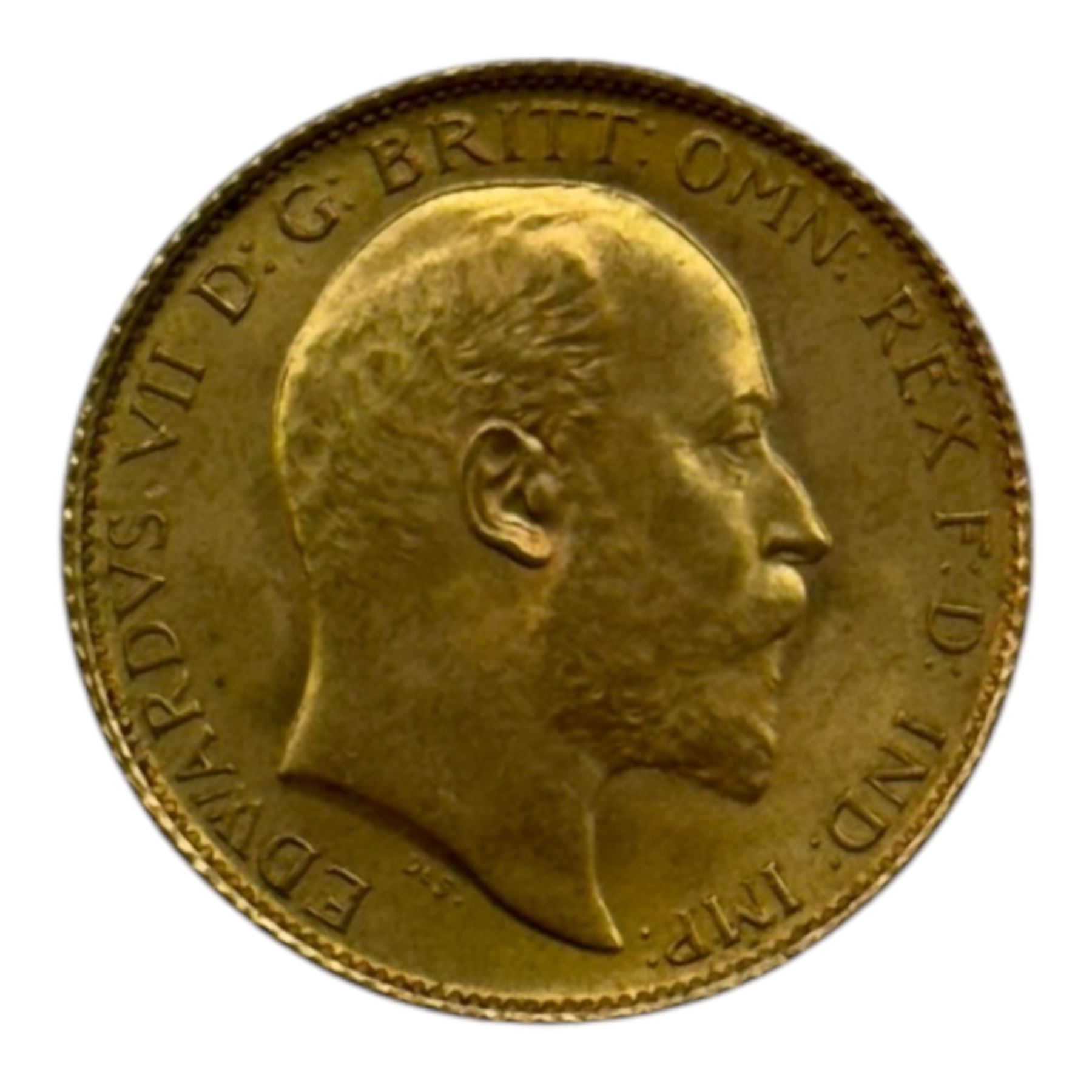 King Edward VII 1906 gold half sovereign coin