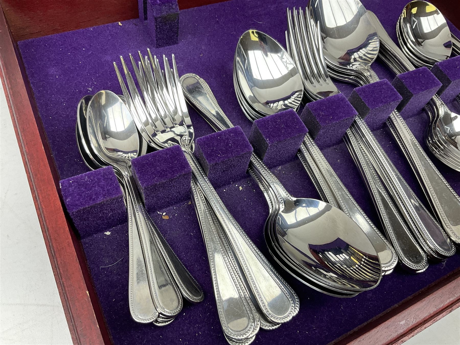 Arthur Price cased canteen of stainless steel cutlery (56) 