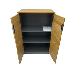 IKEA Galant light oak two door office cabinet