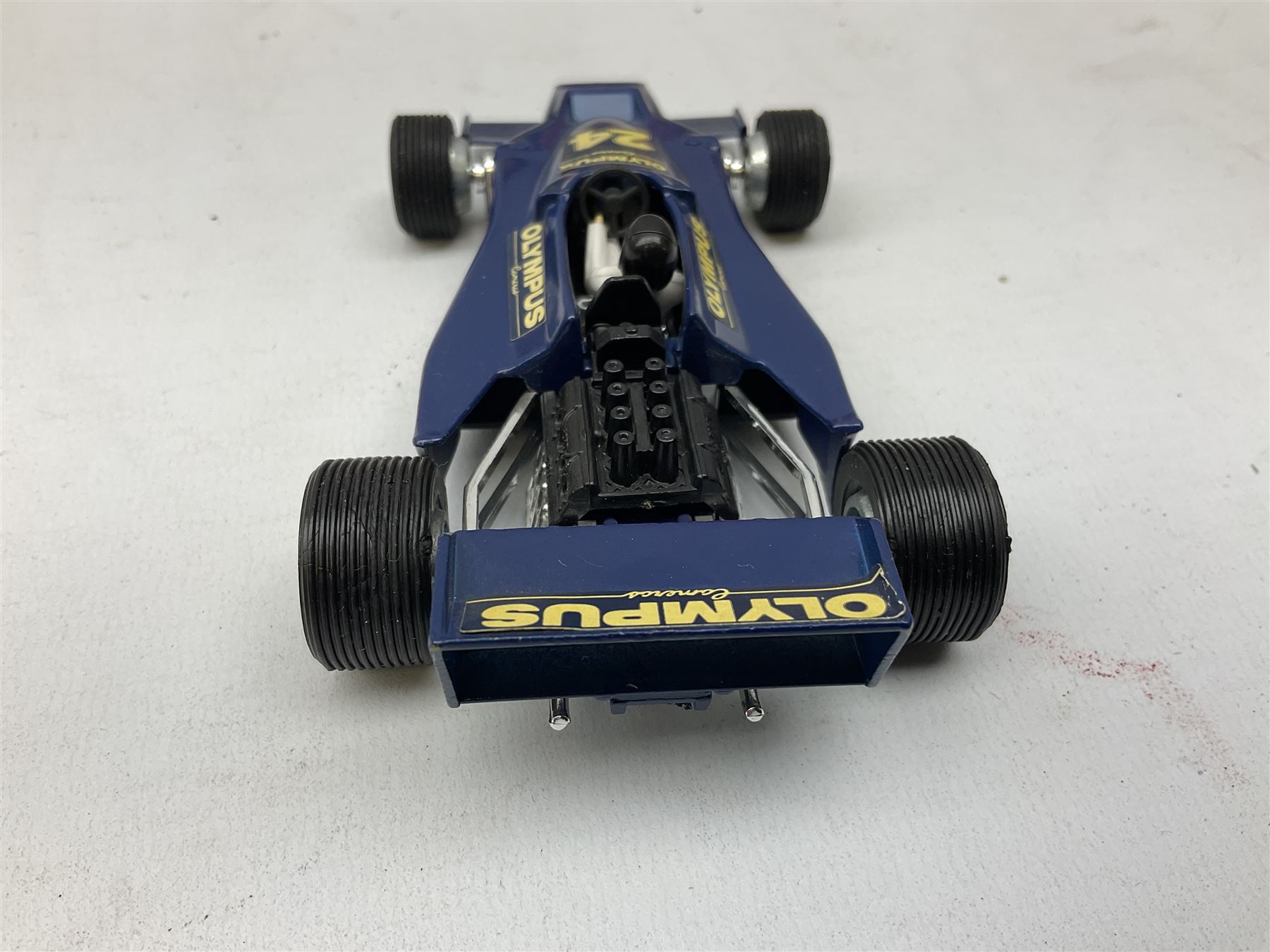 Dinky - Johnston Road Sweeper No.449; Hesketh 308E Racing Car No.222; and Happy Cab No.120; all in unpunched window boxes (3)