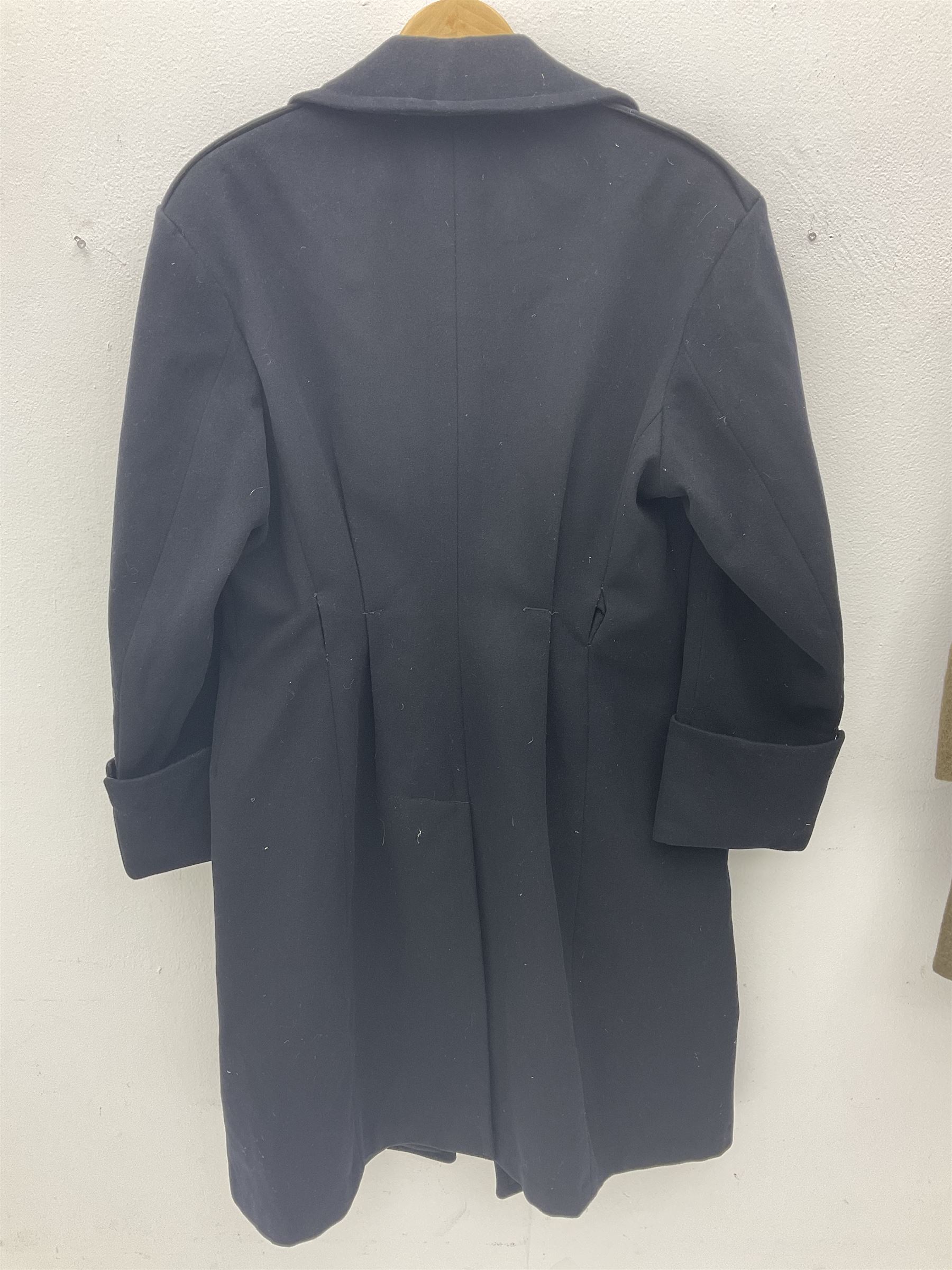 French Gendarmerie greatcoat, bears label for 'Maitre-Tailleur F.M. Barronnier 52 Chaumont 13 Rue Ferrer'; and French greatcoat (Indochine Period Vietnam 1947/1953)