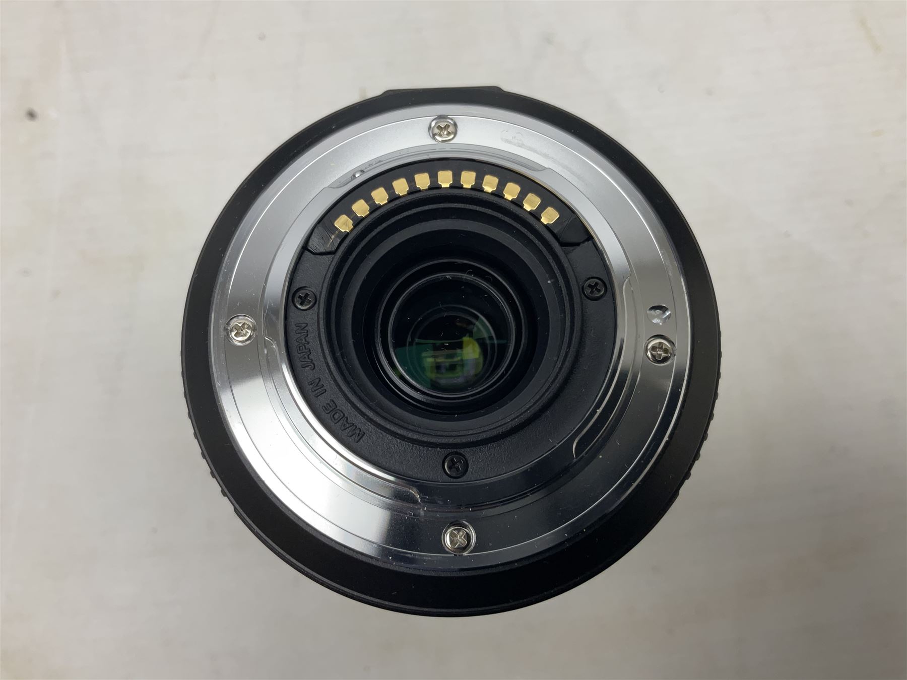 Olympus PEN-F camera body, with 'Olympus M- Zuiko Digital 25mm 1: 1.8' lens,  'Olympus M- Zuiko Digital 75-300mm 1: 4.8 - 6.7' lens and  'Olympus M- Zuiko Digital 17mm 1: 1.8' lens, with original box, together with Lowepro camera bag