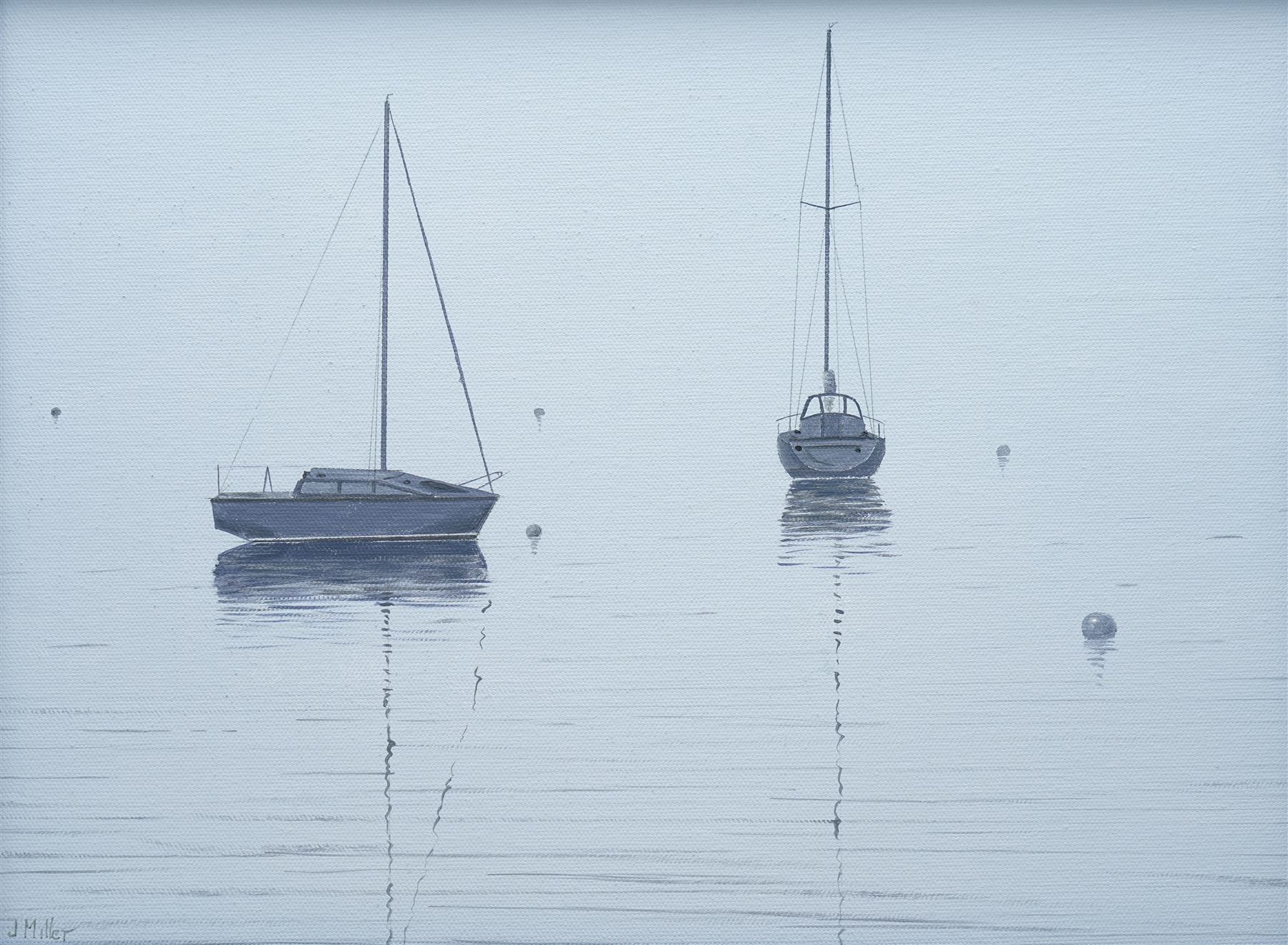 James Miller (British 1962-): 'Dawn Windemere', oil on canvas signed, titled verso 29cm x 39cm