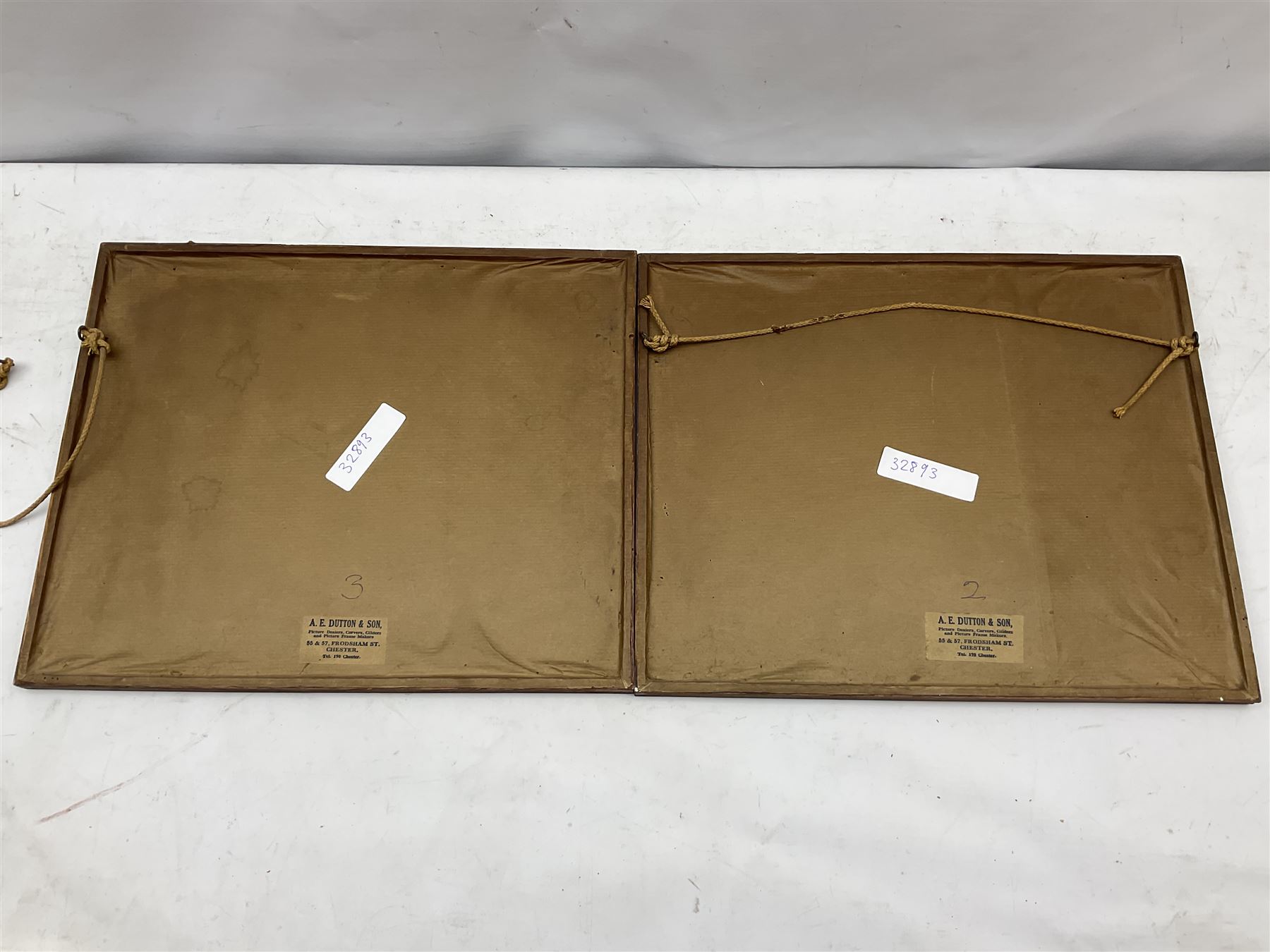 Maung Tun Hla (U Tun Hla) (Burmese 1874-1946): Royal Poinciana Tree on River Bank, pair watercolours signed M T Hla 16cm x 21cm (2)