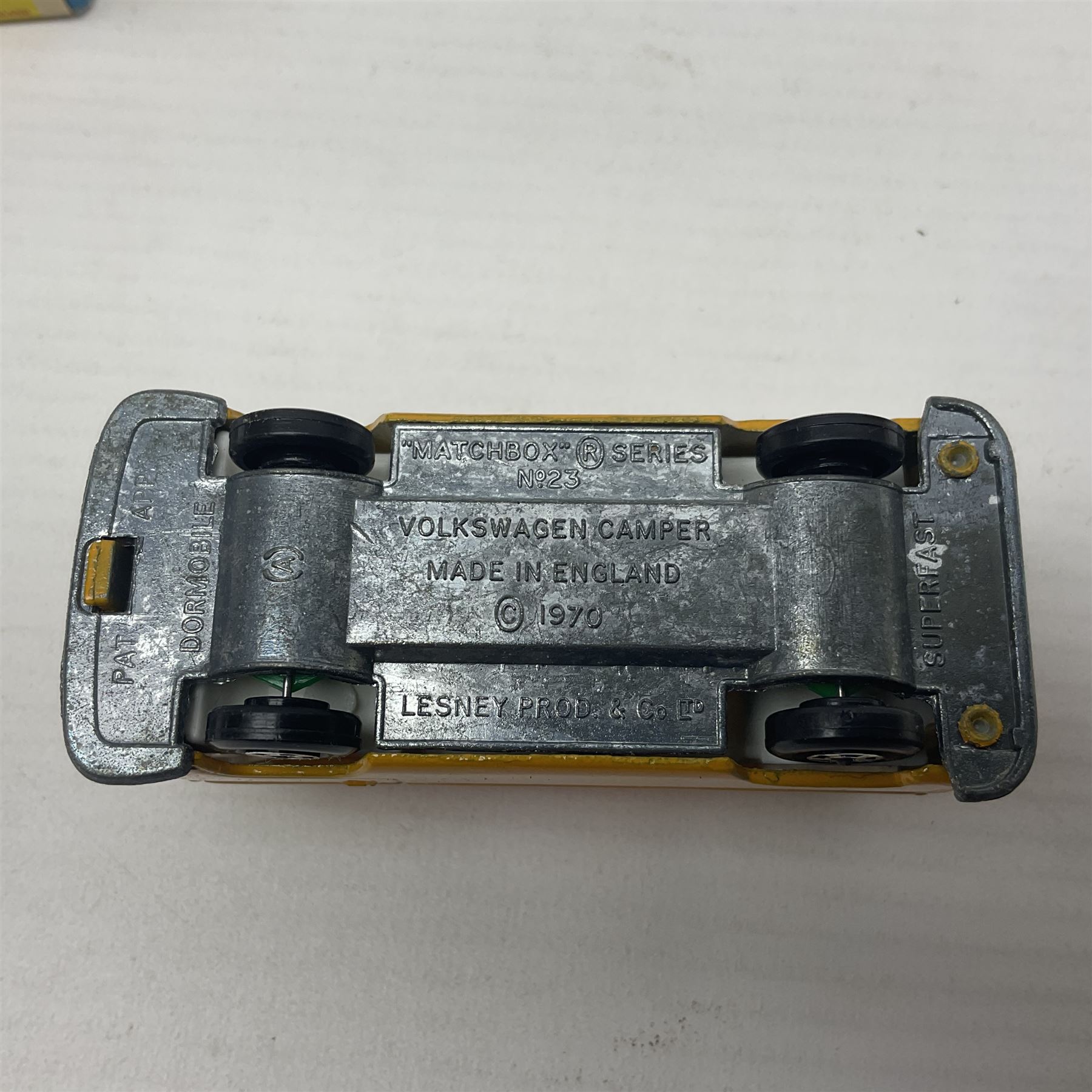 Matchbox 1-75 Series 'Superfast' ex-shop stock - eight models comprising 9e AMX Javelin, 13e Baja Buggy, 14d Iso Grifo, 19e Road Dragster, 22d Freeman Intercity Commuter, 23e Volkswagen Camper, 27e Lamborghini Countach and 29d Racing Mini; all boxed (8)