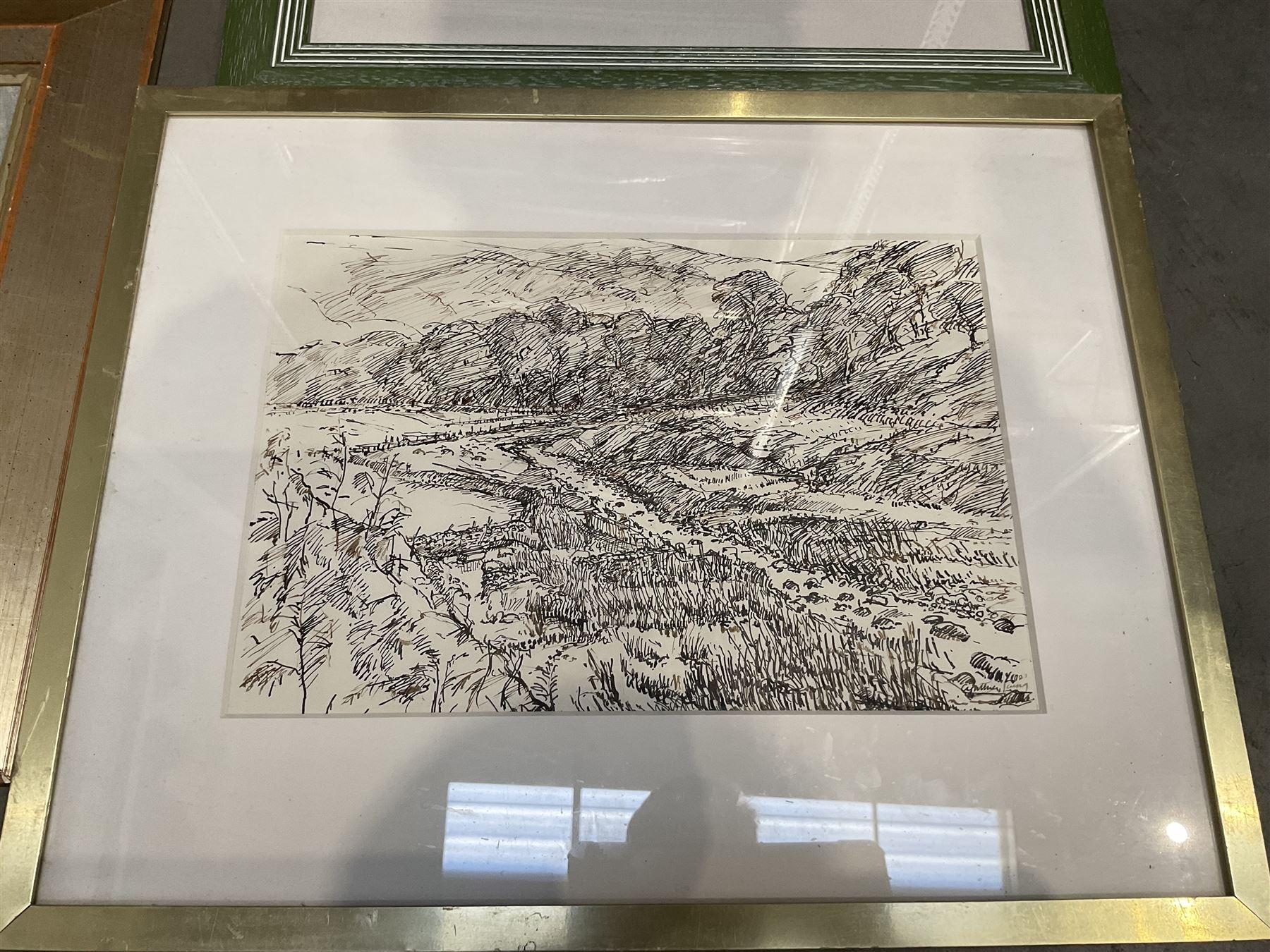 Collection of oil paintings and watercolours, various artists including Harry Emmett, JF Allen, VG Mitchell, B Sherne, Leslie Kersley, etc (12)