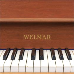 Welmar - 20th century teak upright piano