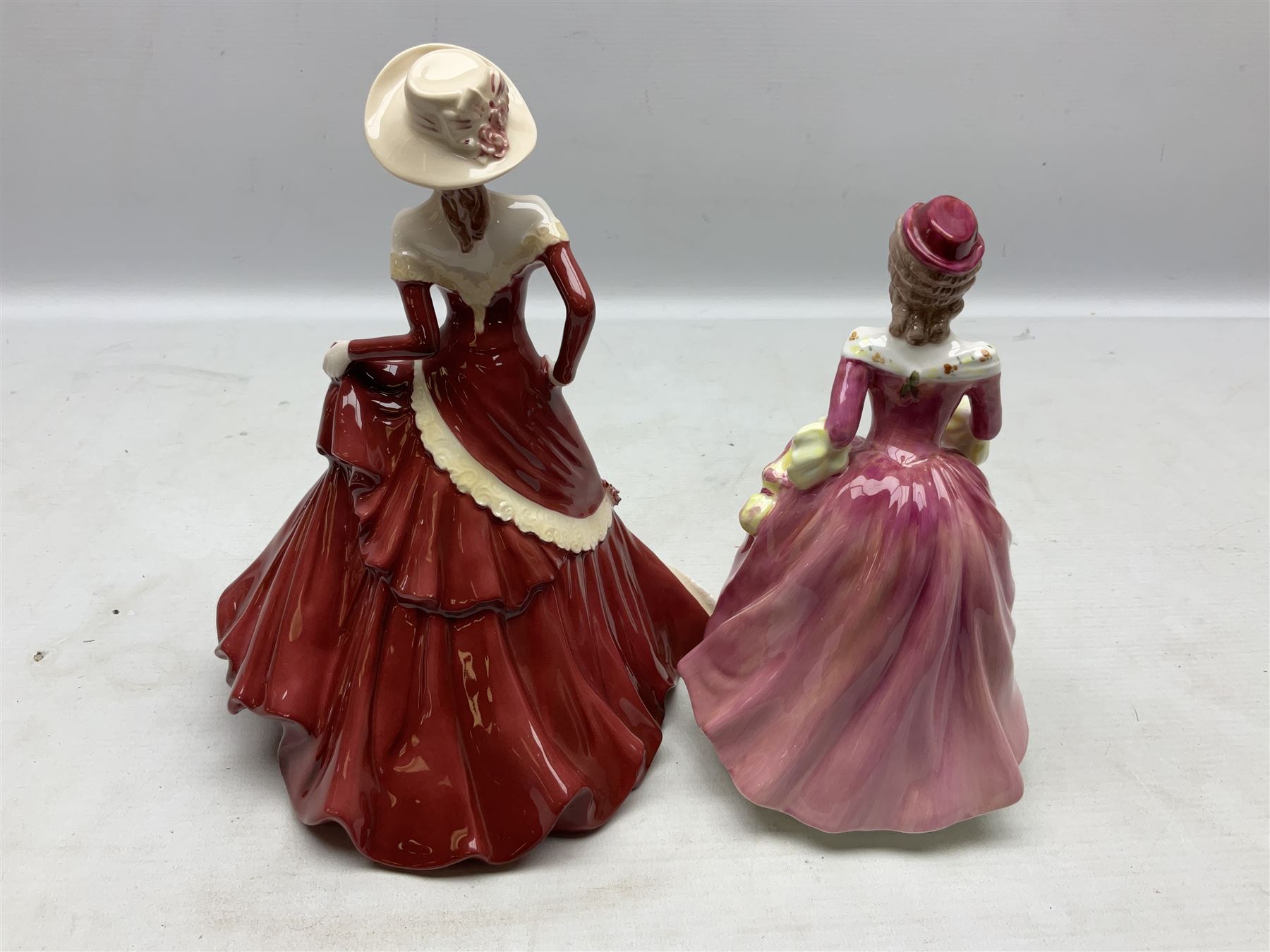 Ten Coalport figures, to include Language of Flowers, Marilyn, Token of Love,  I'll never forget you etc