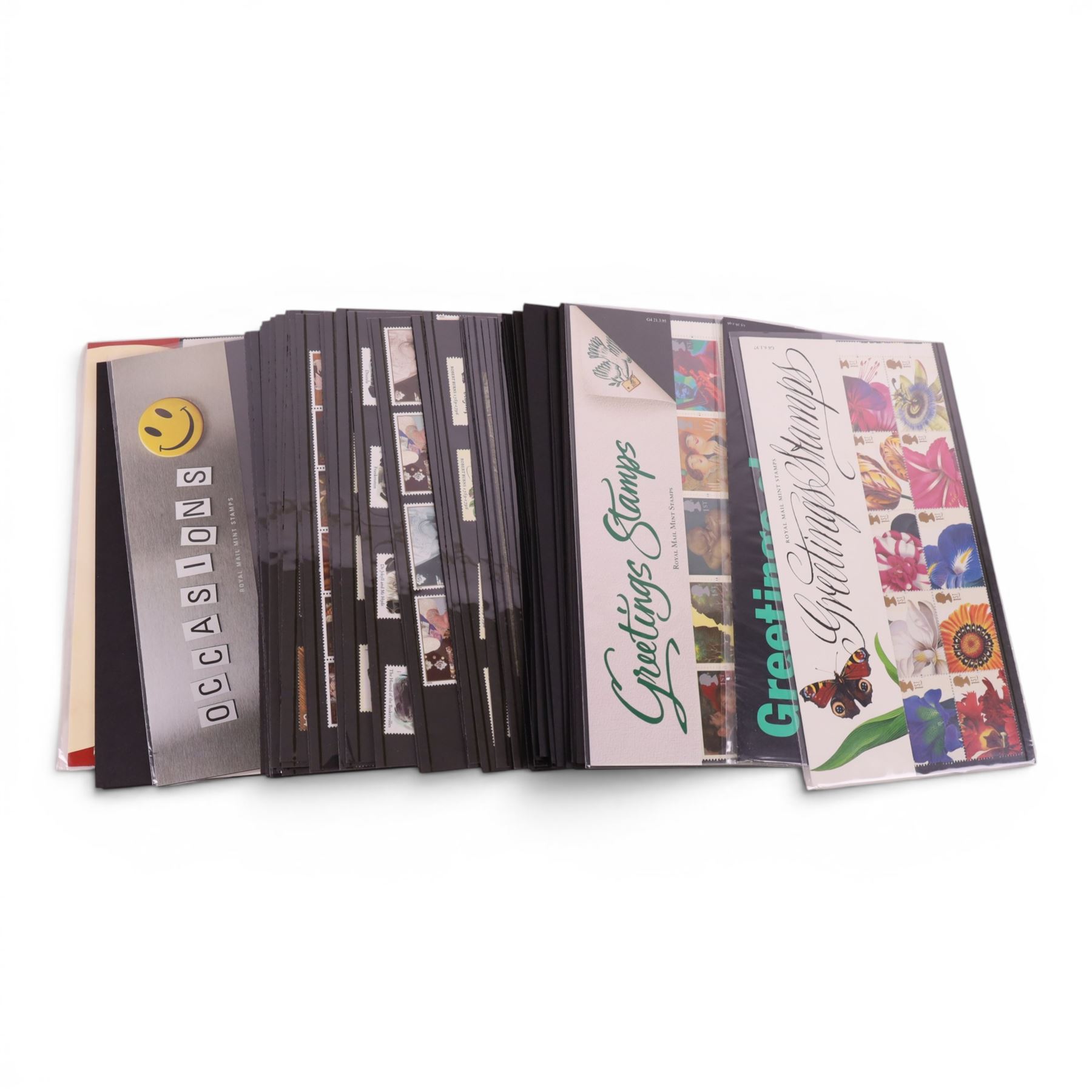 Queen Elizabeth II mint decimal stamps mainly on stock cards, face value of usable postage approximately 355 GBP