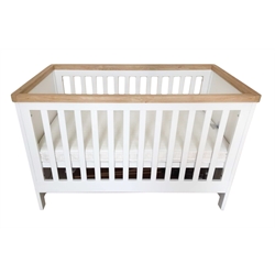 Lulworth cot bed, white finish, mattress not included, W78cm, H94cm, L148cm