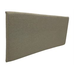 SuperKing 6' headboard upholstered in Warwick moon grey fabric, with wall brackets 