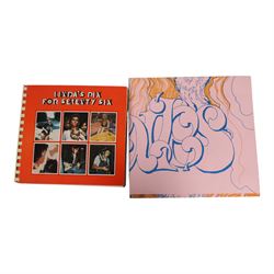 Beatles memorabilia, comprising four Linda McCartney photograph diaries from 1976-1979, three posters, four coasters, 1970 John & Yoko calendar, 1980s and 1990s Beatles and John Lennon calendars