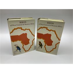 Mackworth-Praed C.W and C. H. B Grant C.H.B: African Handbook of Birds, series I, in two vols, 1952-1960, Series II, in two vols, and series III, in two vols, together with Gould J: Birds of Asia, Oliver and Body: The Birds of West and Equatorial Africa, volumes one and two and other books on birds 