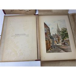 Louisa Fennell: 'Views of Wakefield', two volumes of unbound chromolithographs (2)