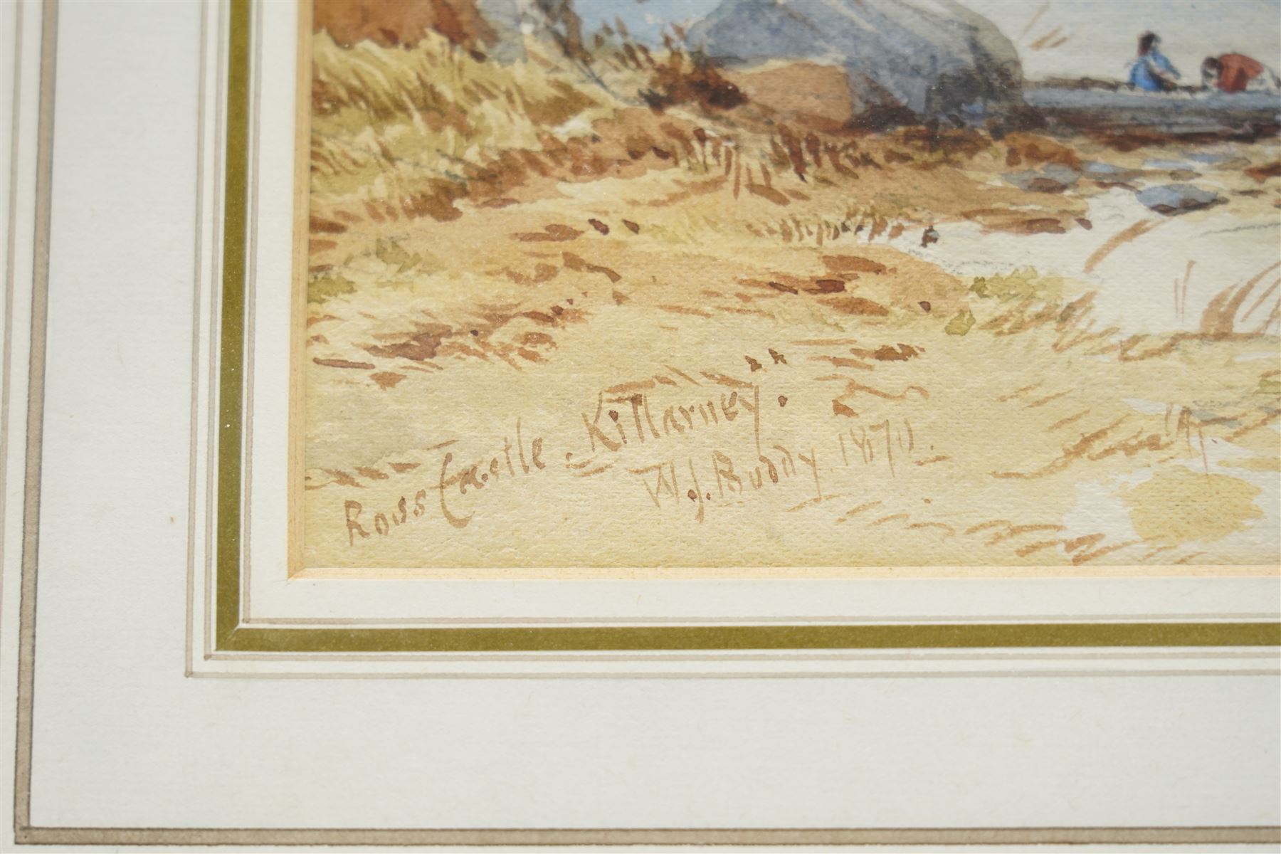 William James Boddy (British 1831-1911): 'Ross Castle - Killarney', watercolour signed titled and dated 1870, 21.5cm x 33.5cm