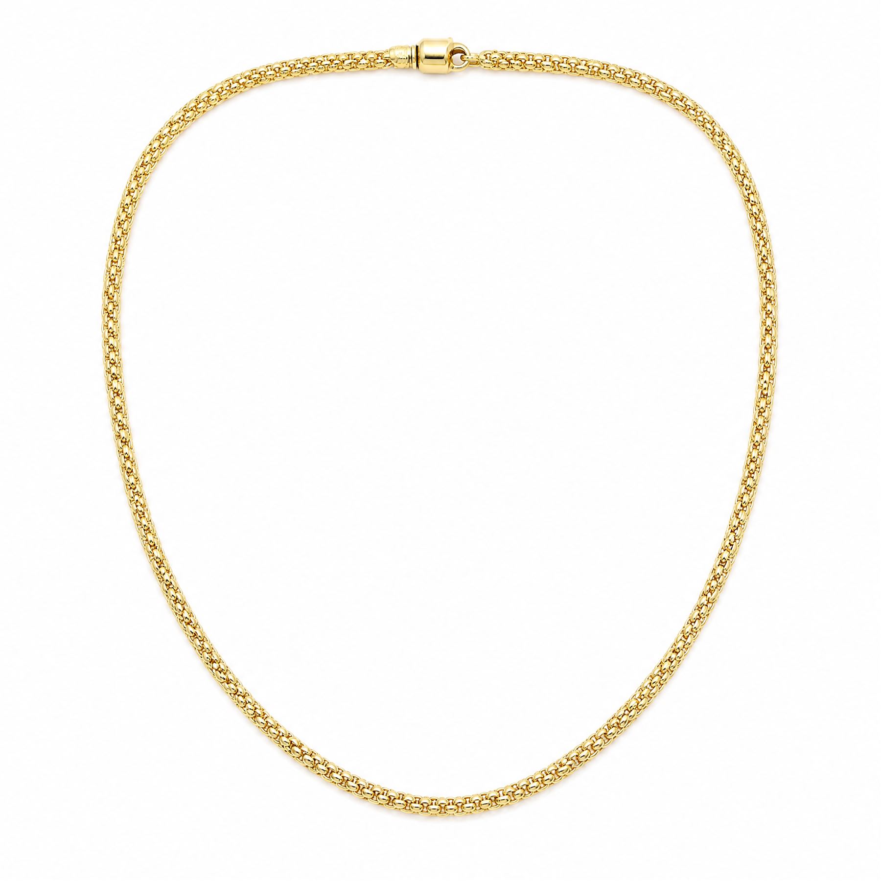 Fope 18ct gold necklace, with lobster clasp, London import mark 1997