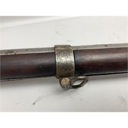 Early 19th century M.T. Wickham of Philadelphia flintlock musket, approximately .700 cal., the 104cm(41