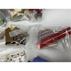 1960s Palitoy Tressy fashion doll, boxed with stand and booklets; four additional Tressy outfits (In The Office, Winter Journey, Winter Sports and Evening Date); two other outfits; and Tressy's Little Sister Toots doll with Style Book and additional outfit