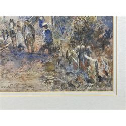English Impressionist (Early 20th century): watercolour and gouache indistinctly signed 33cm x 49cm (mounted)