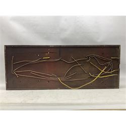 Railway  repeater signal box, with signals for train on line and arrival, H97cm