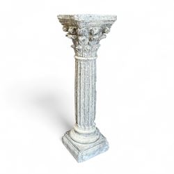 Small Cast Stone Corinthian Column