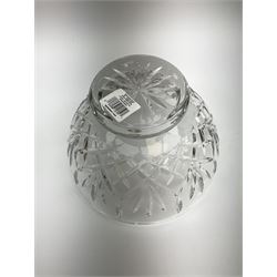 Waterford crystal footed bowl, from the Nocturne Collection, with original box, D22.5cm