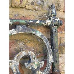 19th century wrought iron pedestrian gate. H109cm, W86cm.  - COLLECTION BY APPOINTMENT FROM: The White House, Thirsk Road, Easingwold, York, YO61 3NF - CALL 01723 507111 TO ARRANGE