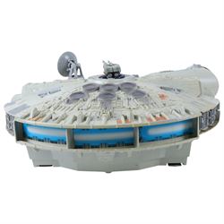 Two Star Wars Millennium Falcon models, comprising Kenner Power of the Force and a custom painted example, largest L72cm