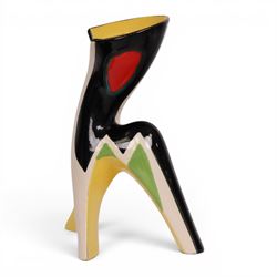 After Gabriel Fourmaintraux, circa 1950's zoomorphic vase, H53cm 