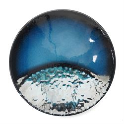 Poole pottery Sun and Moon plates, D26.5cm (2)