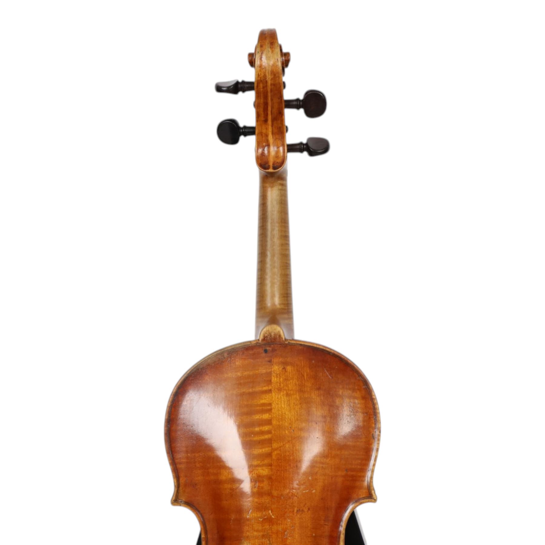 20th century violin, bearing label for Antonius and Hieronymus Amati, with bow stamped G. Werner, contained within fitted case