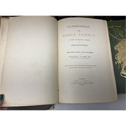 Radcliffe F.P Delme; The Noble Science of fox Hunting, together with Morris Ref F.O; Natural History of British Moths Volume I, Irving Washington, Rip Van Winkel, illustrated by Arthur Rackhan, together with other antique books