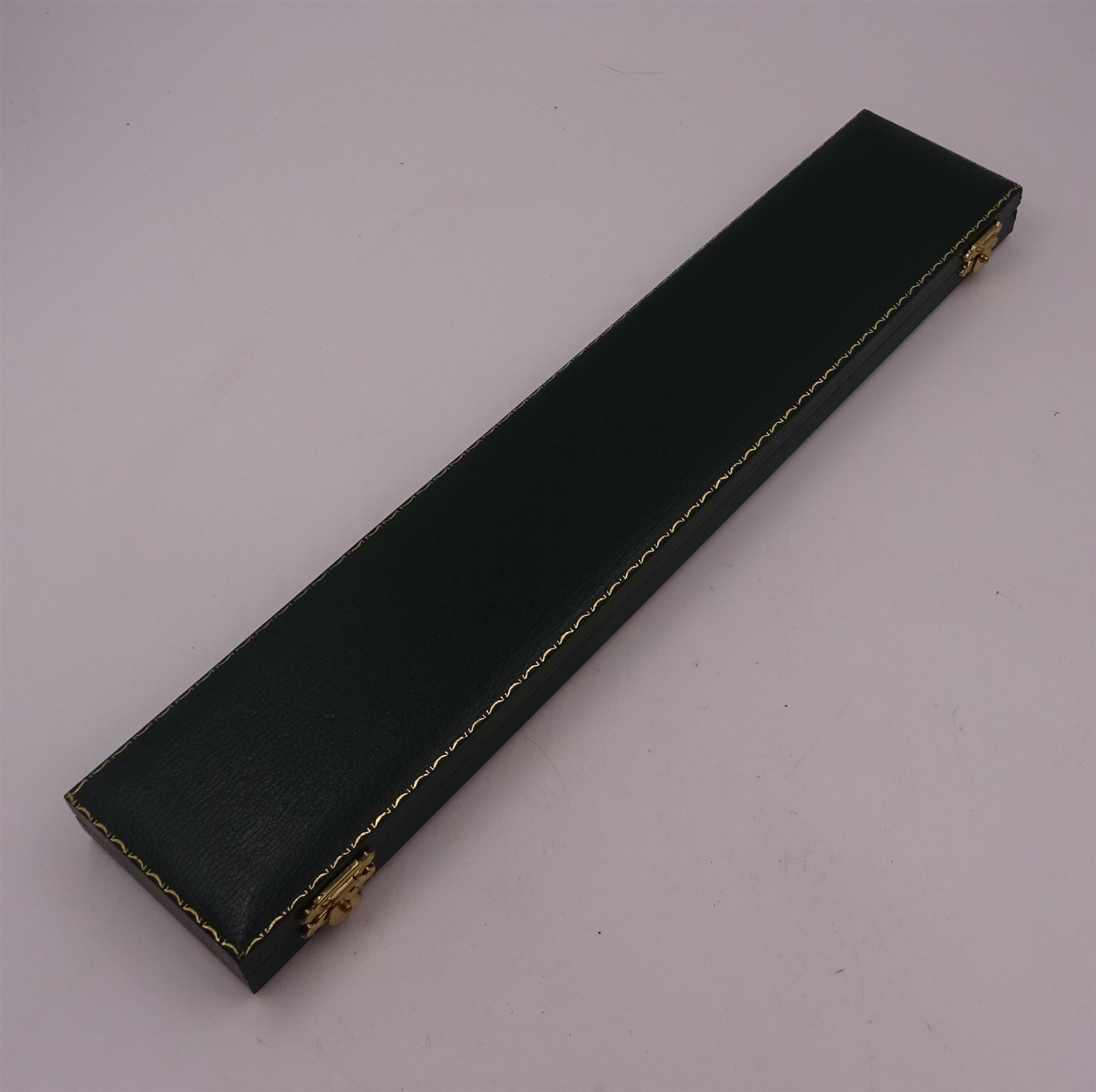 Modern silver 'Premier Rule' ruler, by Richard Jarvis of Pall Mall, engraved with the names and dates of British Prime Ministers from 1721 to 1997,  hallmarked Richard Jarvis, London 2003, L33.5cm, within silk and velvet lined fitted case
