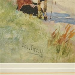 George Gray (Scottish 1880-1940): 'Old Tileworks', watercolour signed 24cm x 36cm