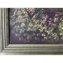 Terry Heath (British 1943-2011): South Coast Landscapes, pair oils on canvas signed 50cm x 75cm (2) 
Provenance: with the Penny Hedge Gallery, Whitby, labels verso