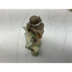 Frederick Warne & Co The World of Beatrix Potter figures to include Peter Rabbit in Mr Mcgregor's Garden, Peters Hiding place, Mrs Tiggy Winks, The Tale of Jonny Town-Mouse, etc, many with original boxes 