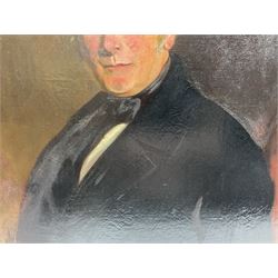 Mrs Richard Hardey (Hannah Maria Hudson) (Hull 1815-1865): George Earle (1782-1863) and Mary Foster - Half Length Portraits, pair oval oils on canvas, the latter signed and dated 1854 verso 74cm x 62cm (2) 

Notes: Hannah Maria Hudson, daughter of Wesleyan Minister Revd. Benjamin Brook Hudson and his wife Hannah, was born in Dumfries in 1815, but soon moved to Barrow upon Humber where her father was a minister. She married Mr Richard Hardey (1816-1889) on 23rd April 1840 and the couple moved to Hull. Hannah worked as a talented, if relatively unknown, portrait painter, working under the name of 'Mrs Richard Hardey'. Sadly, Hannah developed breast cancer and died in January 1865, while Richard went on to work as a successful portrait photographer. 

George Earle Jnr was the son of George Earle Snr (1748-1827), who migrated to Hull c.1777 and established himself as a stonemason, architect and speculative builder, and Mary Hargrave, daughter of stone mason and carver-gilder, Jeremiah Hargrave. George Jnr. married Mary Foster at St Mary's Church, Sculcoates on 19th February 1811, and, alongside his brother Thomas, established a business as Hull merchants who were, for a time, the town's leading importers of slate, stone, and Italian marble. In the 1851 census, he is listed as a 'Merchant, Ship Owner & Cement Manufacturer'. George Jnr's nephews Charles Foster Earle (1819-1870) and William Joel Earle (1824-1871) would go on to found C and W Earle (Earle's Shipbuilding) in 1845, having bought the Junction Foundry from James Livingston who built the first iron steam packet in 1831.