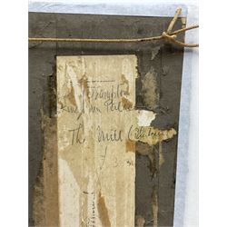 Edward Reginald Frampton (British 1870-1923): ‘The Mill’, watercolour signed and dated 1900, titled verso 27cm x 14cm