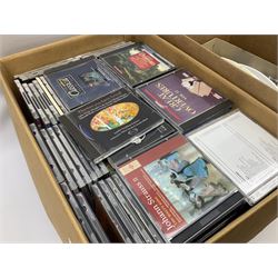 Royal Worcester Gold Chantilly pattern dish, Royal Doulton Naples pattern teapot, Beswick dogs (a/f), other ceramics and glassware to include Royal Doulton etc, die-cast to include Corgi etc, together with a quantity of cds, in five boxes