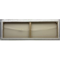 Christopher Geall (British 1965-): Sunrise over the Moors, oil on canvas signed 51cm x 150cm 